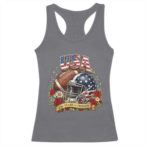 Patriotic Floral Baseball Racerback Tank Top USA 250th Anniversary Gift TS12 Charcoal Print Your Wear