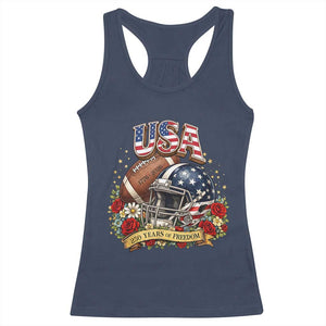 Patriotic Floral Baseball Racerback Tank Top USA 250th Anniversary Gift TS12 Navy Print Your Wear