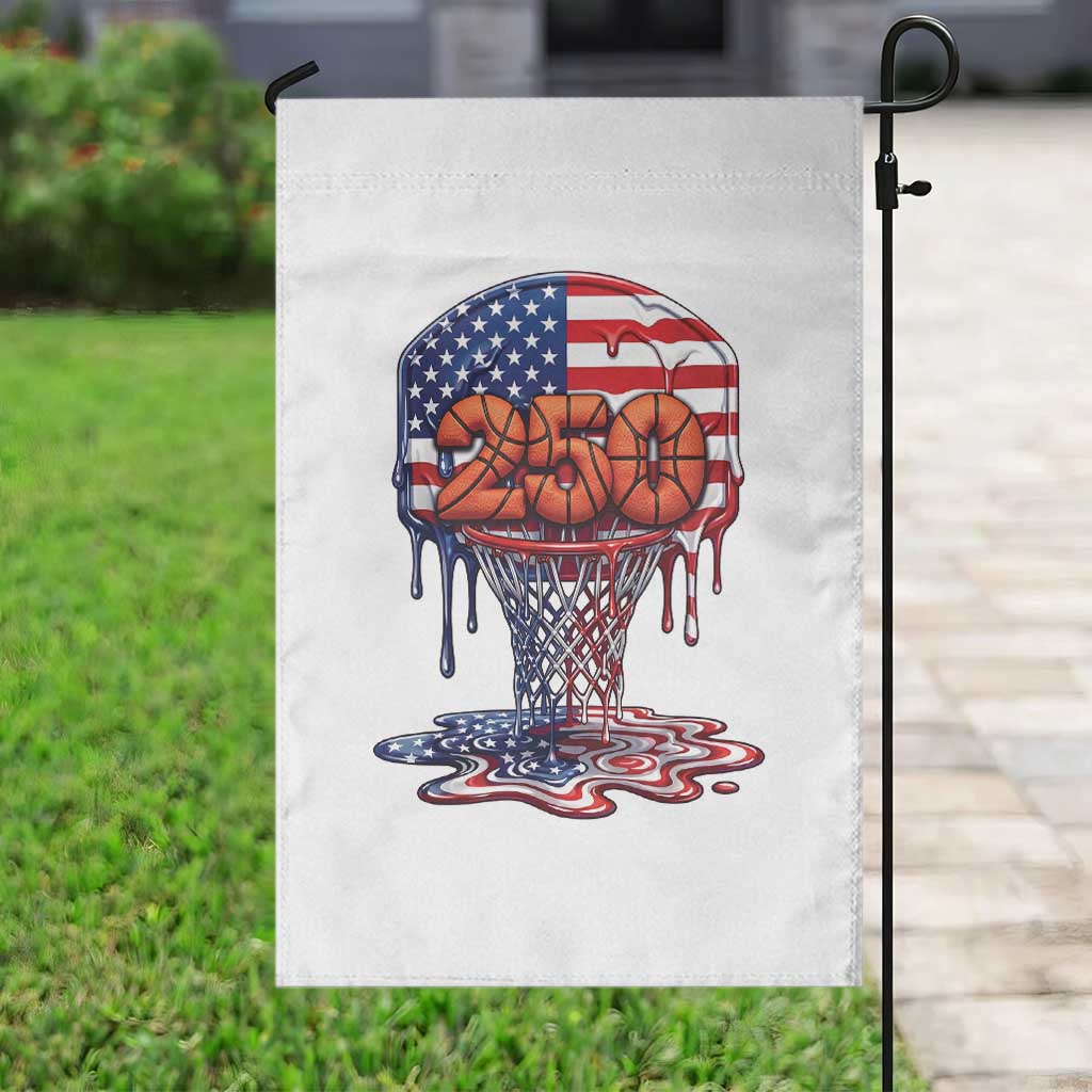 Patriotic Basketball Drip Garden Flag USA 250th Anniversary Gift TS12 Print Your Wear