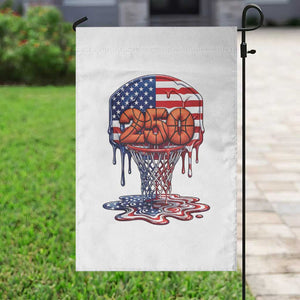 Patriotic Basketball Drip Garden Flag USA 250th Anniversary Gift TS12 Print Your Wear