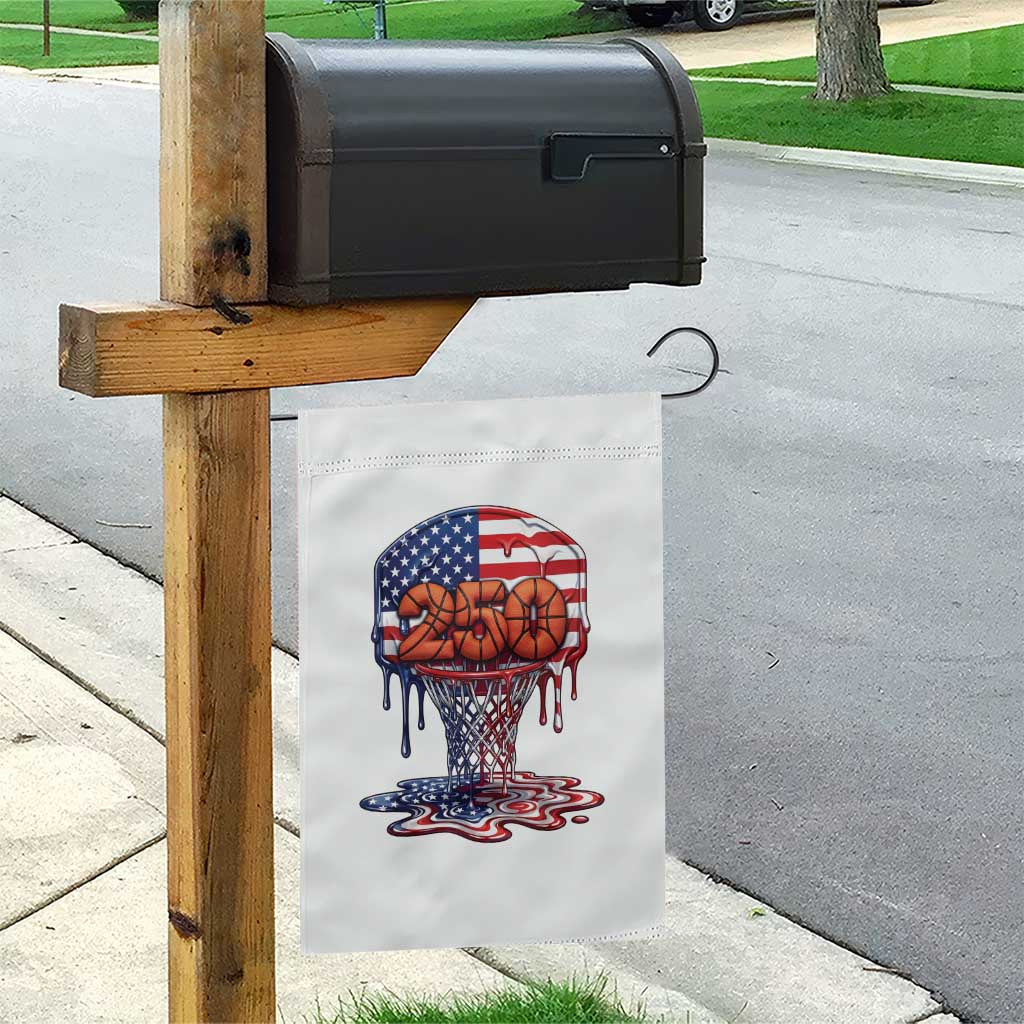 Patriotic Basketball Drip Garden Flag USA 250th Anniversary Gift TS12 Print Your Wear