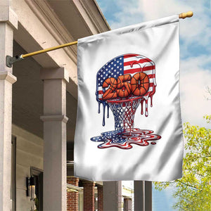 Patriotic Basketball Drip Garden Flag USA 250th Anniversary Gift TS12 Print Your Wear