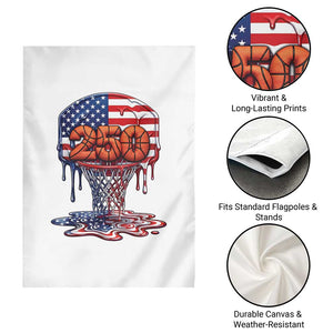 Patriotic Basketball Drip Garden Flag USA 250th Anniversary Gift TS12 Print Your Wear