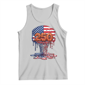 Patriotic Basketball Drip Tank Top USA 250th Anniversary Gift TS12 Ash Print Your Wear