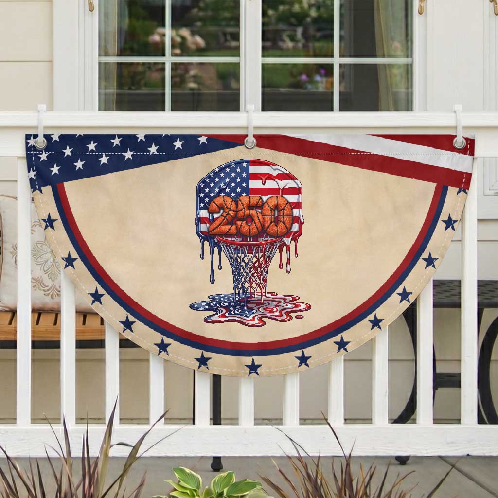 Basketball Drip Patriotic Fan Flag USA 250th Anniversary Gift TS12 2pcs pack Classic Tan Print Your Wear
