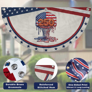 Basketball Drip Patriotic Fan Flag USA 250th Anniversary Gift TS12 Print Your Wear