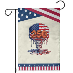 Basketball Drip Patriotic Garden Flag USA 250th Anniversary Gift TS12 Modern Beige Blue Print Your Wear