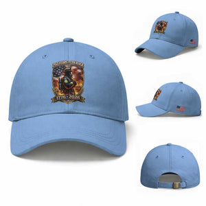 Firefighter USA 250th Anniversary Gift Baseball Cap 250 Years Of Courage TS12 Baseball Cap Universal Fit Light Blue Print Your Wear