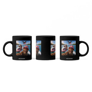 Patriotic Bigfoot Squad Chill Summer Vacation Graphic Coffee Mug TS12 Print Your Wear