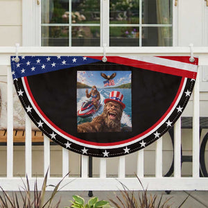 Funny Bigfoot Squad Chill Summer Vacation Graphic Patriotic Fan Flag TS12 2pcs pack Classic Black Print Your Wear