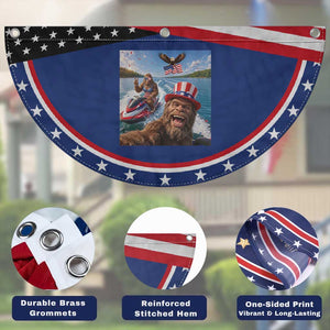 Funny Bigfoot Squad Chill Summer Vacation Graphic Patriotic Fan Flag TS12 Print Your Wear