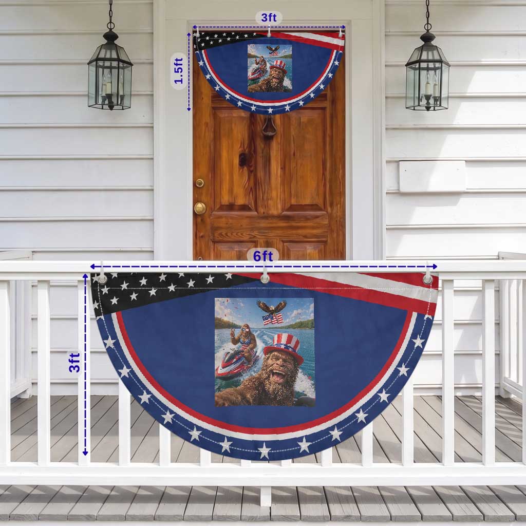 Funny Bigfoot Squad Chill Summer Vacation Graphic Patriotic Fan Flag TS12 Print Your Wear
