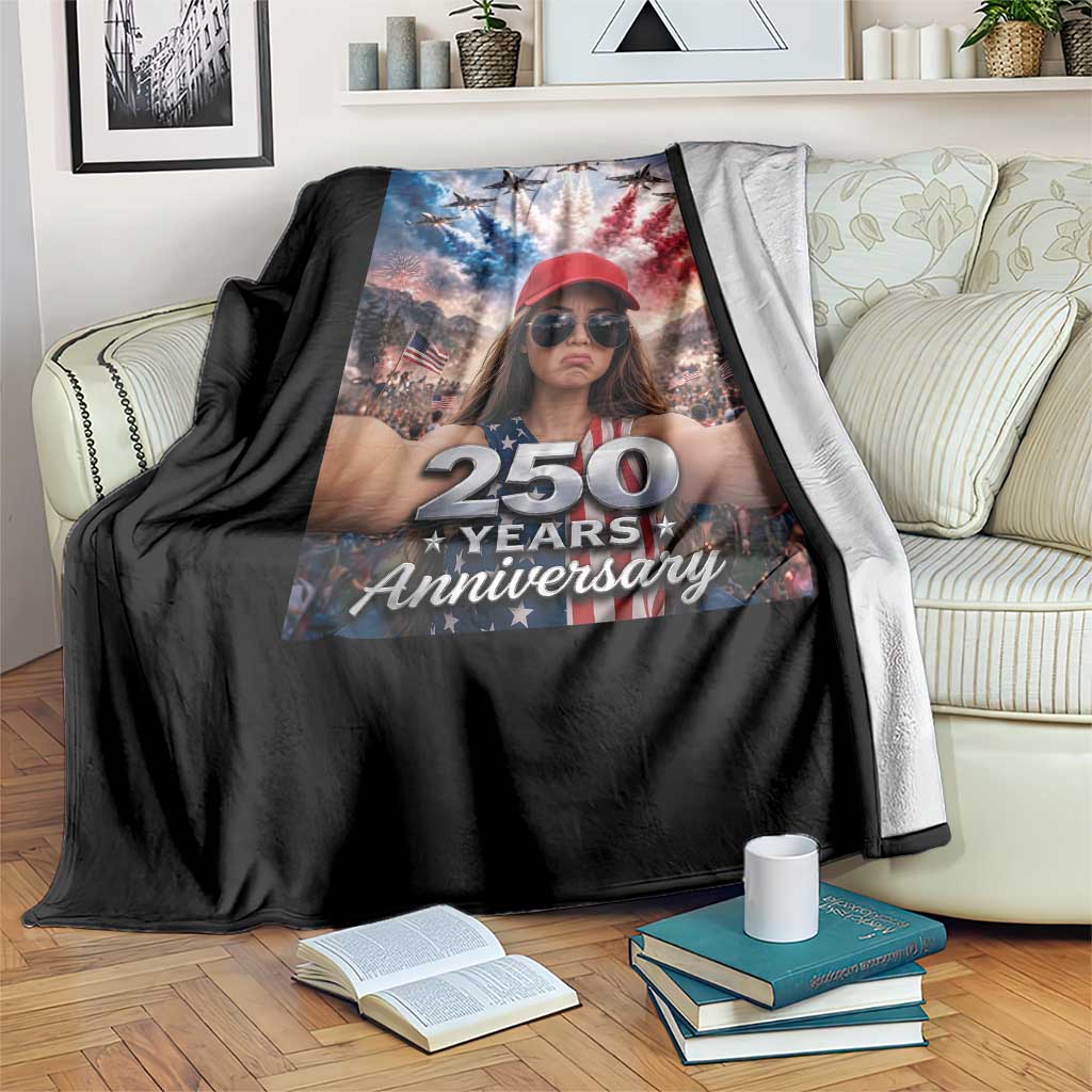 Funny Doll Face Meme 4th Of July Throw Blanket USA Freedom Jet Fighter Graphic TS12 Print Your Wear