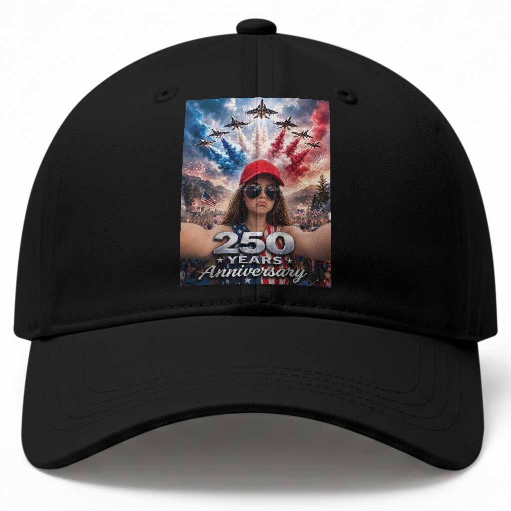 Funny Doll Face Meme 4th Of July Baseball Cap USA Freedom Jet Fighter Graphic TS12 Print Your Wear