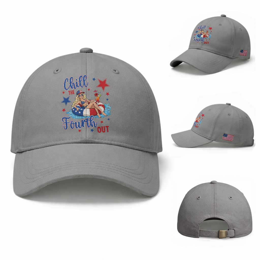 Funny Doll Face Meme 4th Of July Baseball Cap Chill The Fourth Out TS12 Baseball Cap Universal Fit Sport Gray Print Your Wear