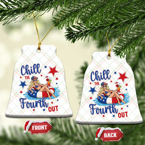 Funny Doll Face Meme 4th Of July Ceramic Ornament Chill The Fourth Out TS12 Print Your Wear