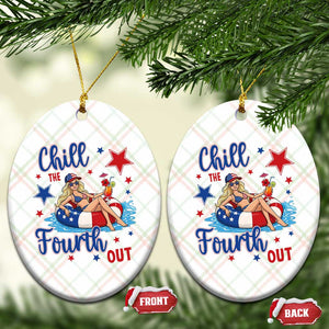 Funny Doll Face Meme 4th Of July Ceramic Ornament Chill The Fourth Out TS12 Print Your Wear