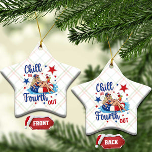 Funny Doll Face Meme 4th Of July Ceramic Ornament Chill The Fourth Out TS12 Print Your Wear