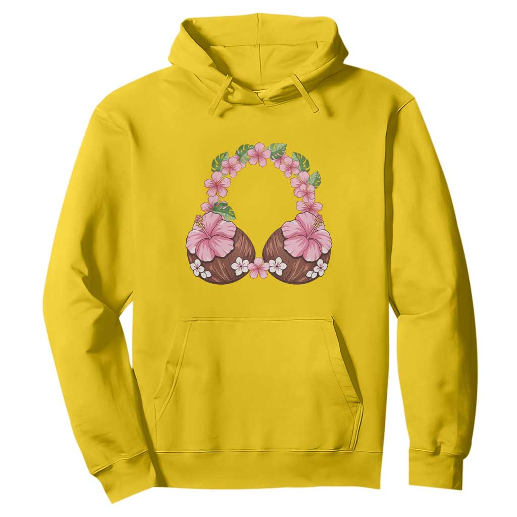 Hibiscus Flower Coconut Bra Hoodie Tropical Summer Graphic TS12 Daisy Print Your Wear