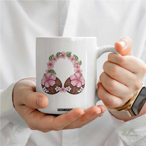 Hibiscus Flower Coconut Bra Coffee Mug Tropical Summer Graphic TS12 Print Your Wear