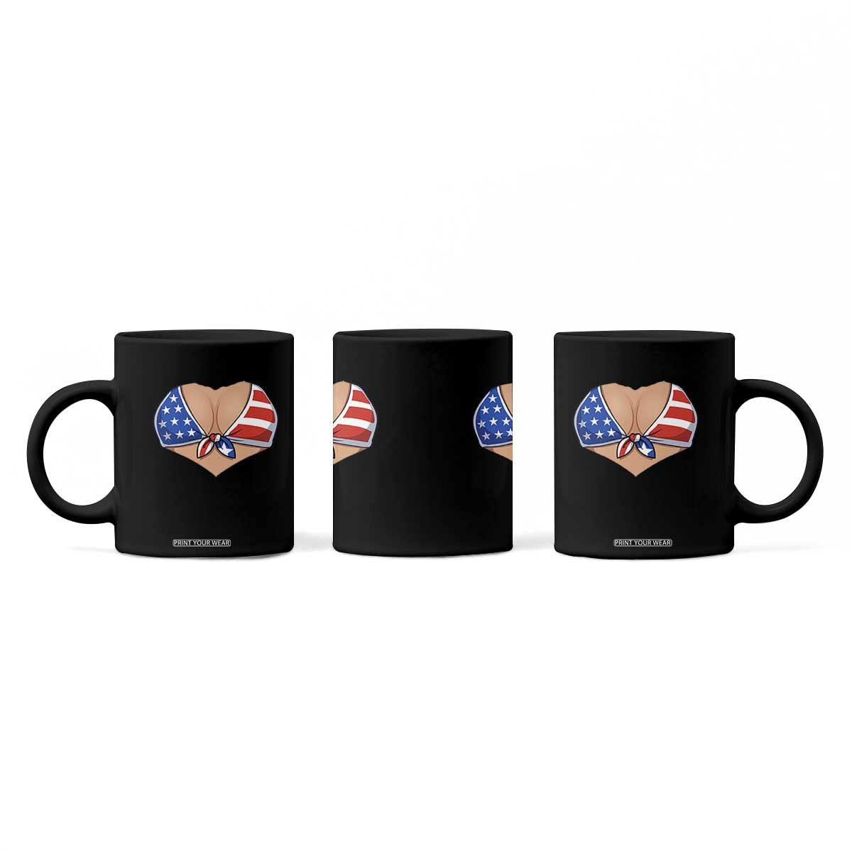 American Flag Bikini Coffee Mug Patriotic Summer Vacation Gift TS12 Print Your Wear