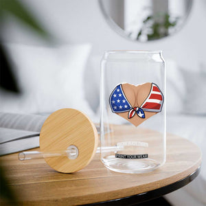 American Flag Bikini Glass Can Patriotic Summer Vacation Gift TS12 Print Your Wear