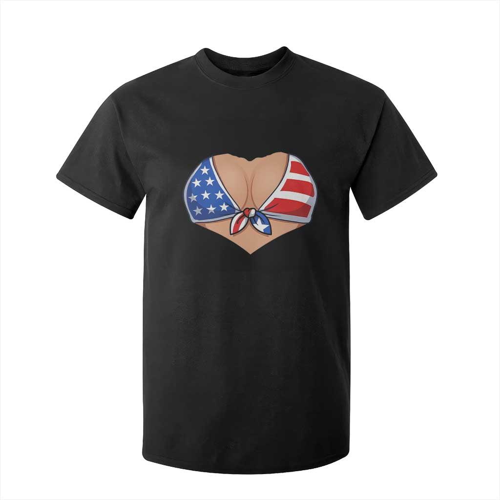 American Flag Bikini T Shirt For Kid Patriotic Summer Vacation Gift TS12 Black Print Your Wear