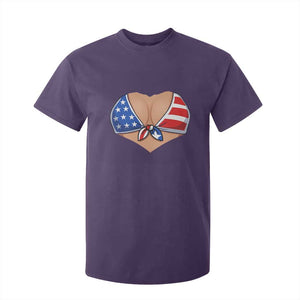 American Flag Bikini T Shirt For Kid Patriotic Summer Vacation Gift TS12 Purple Print Your Wear