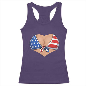 American Flag Bikini Racerback Tank Top Patriotic Summer Vacation Gift TS12 Purple Print Your Wear