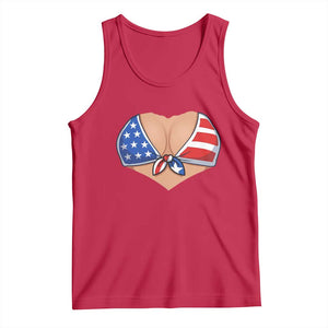 American Flag Bikini Tank Top Patriotic Summer Vacation Gift TS12 Red Print Your Wear