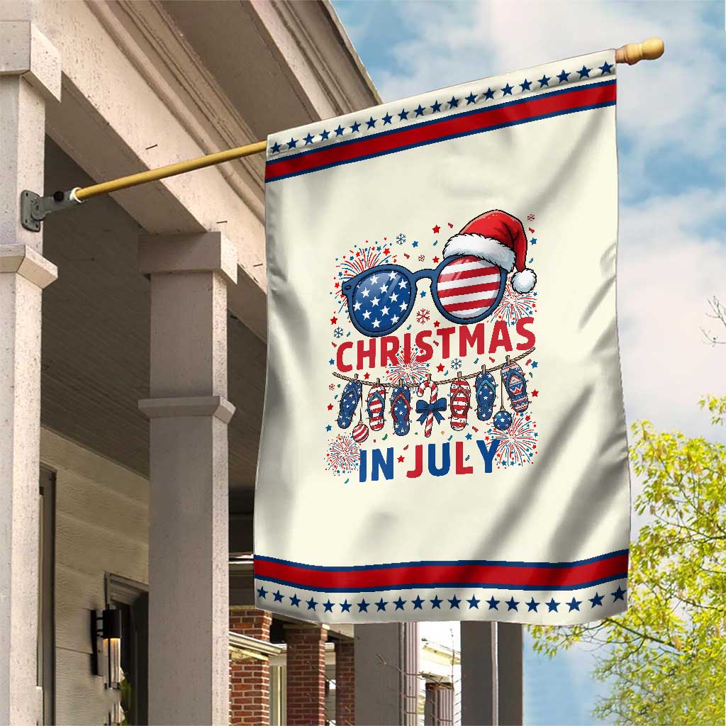 USA Sunglasses Christmas In July Graphic Patriotic Garden Flag TS12 Modern Beige Red Print Your Wear