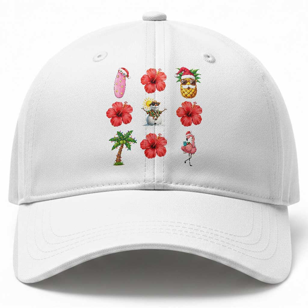 Christmas In July Baseball Cap Tropical Summer Beach Party Graphic TS12 Print Your Wear