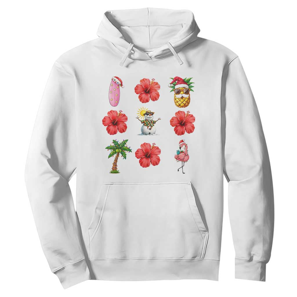 Christmas In July Hoodie Tropical Summer Beach Party Graphic TS12 White Print Your Wear