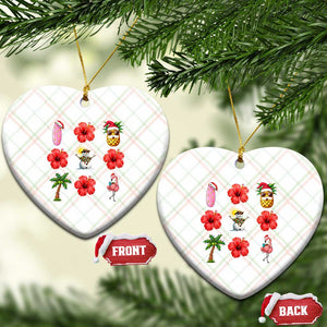 Christmas In July Ceramic Ornament Tropical Summer Beach Party Graphic TS12 Print Your Wear