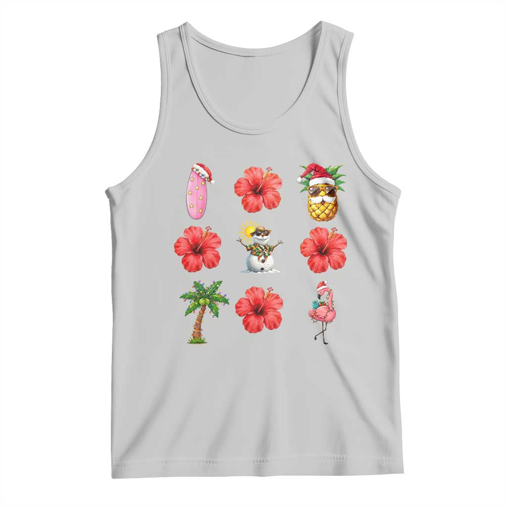 Christmas In July Tank Top Tropical Summer Beach Party Graphic TS12 Ash Print Your Wear