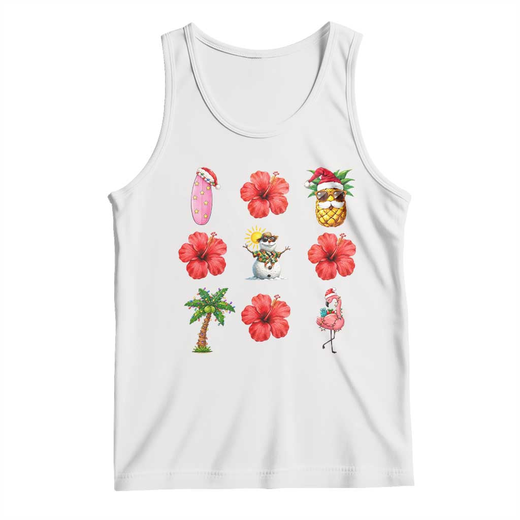 Christmas In July Tank Top Tropical Summer Beach Party Graphic TS12 White Print Your Wear