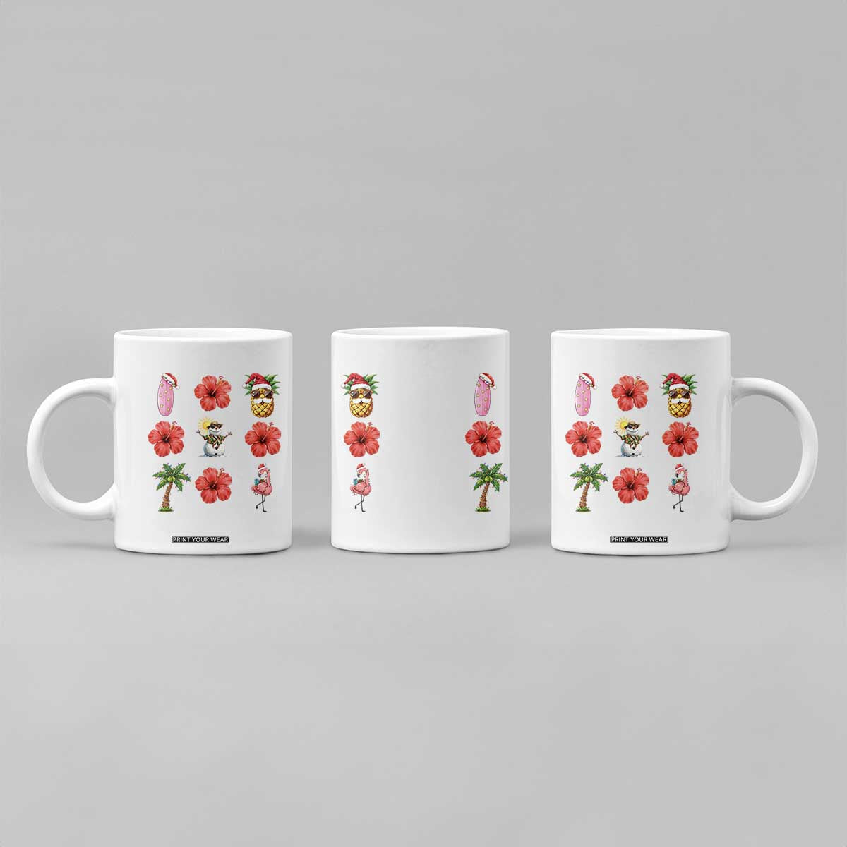 Christmas In July Coffee Mug Tropical Summer Beach Party Graphic TS12 Print Your Wear