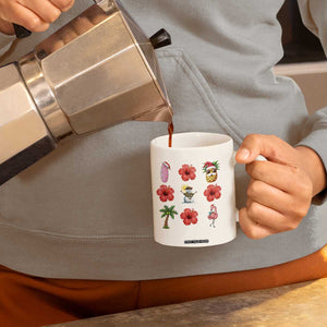 Christmas In July Coffee Mug Tropical Summer Beach Party Graphic TS12 Print Your Wear