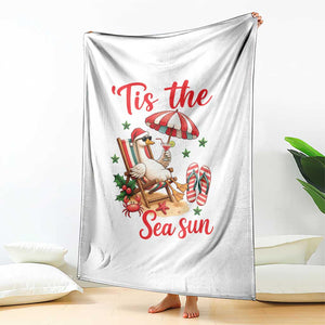 Funny Christmas In July Goose Throw Blanket Tropical Summer Beach Party TS12 Print Your Wear