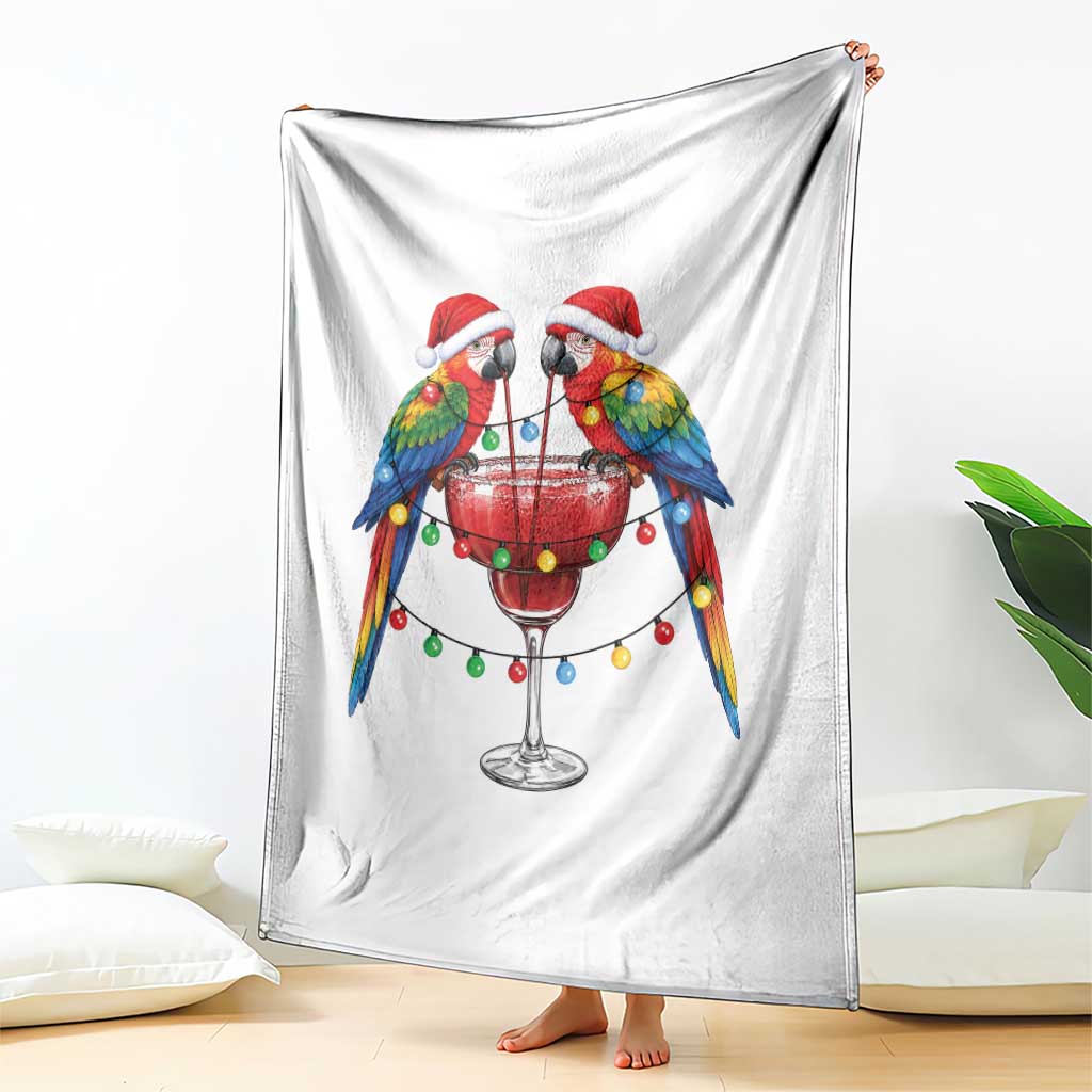 Christmas In July Parrots Throw Blanket Summer Beach Party Gift TS12 Print Your Wear