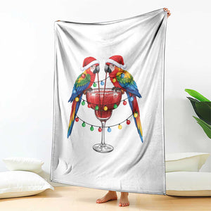 Christmas In July Parrots Throw Blanket Summer Beach Party Gift TS12 Print Your Wear