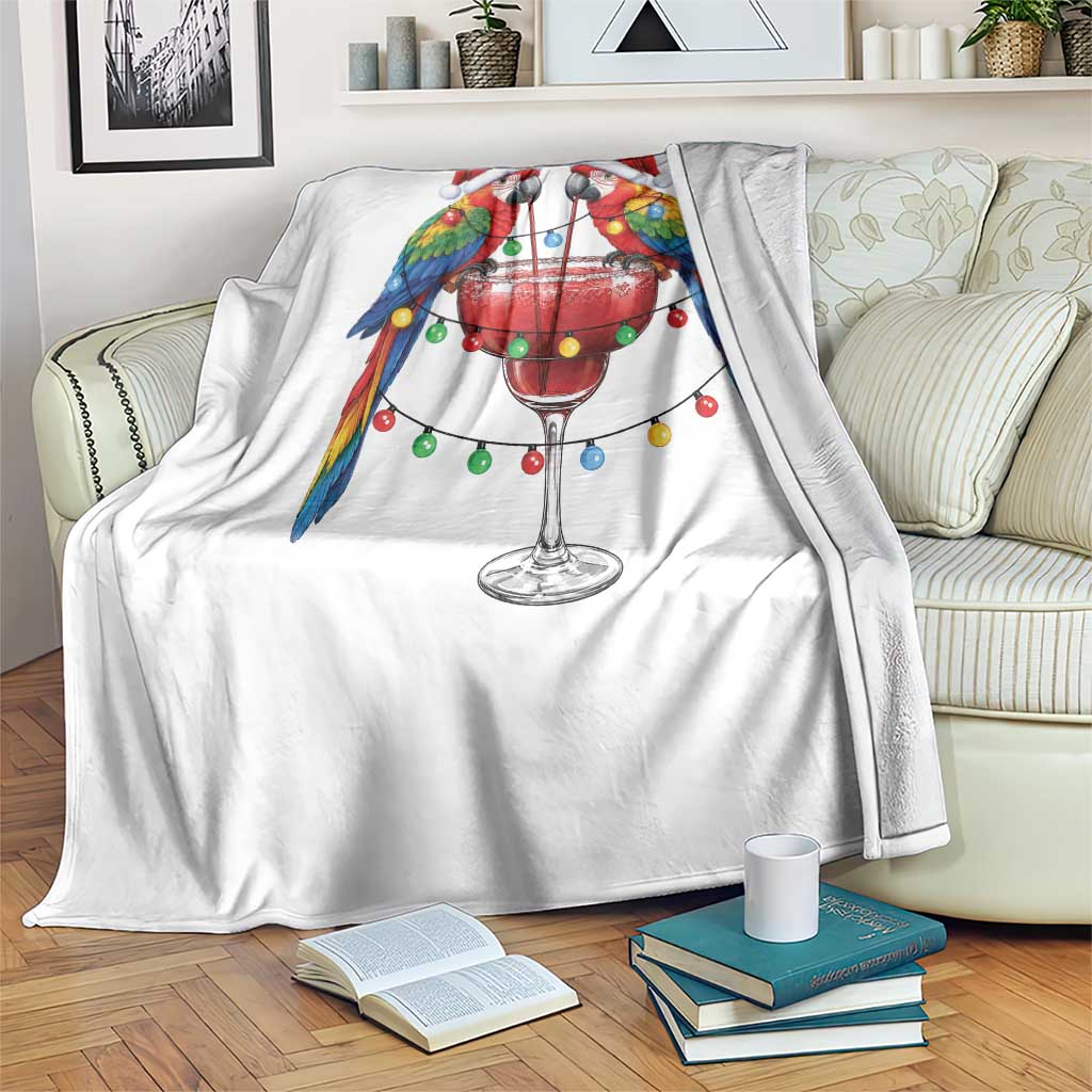 Christmas In July Parrots Throw Blanket Summer Beach Party Gift TS12 Print Your Wear