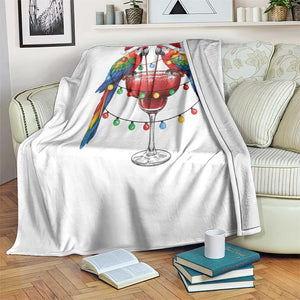 Christmas In July Parrots Throw Blanket Summer Beach Party Gift TS12 Print Your Wear