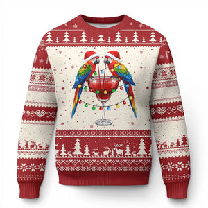 Christmas In July Parrots Ugly Christmas Sweater Summer Beach Party Gift TS12 Beige Red Print Your Wear