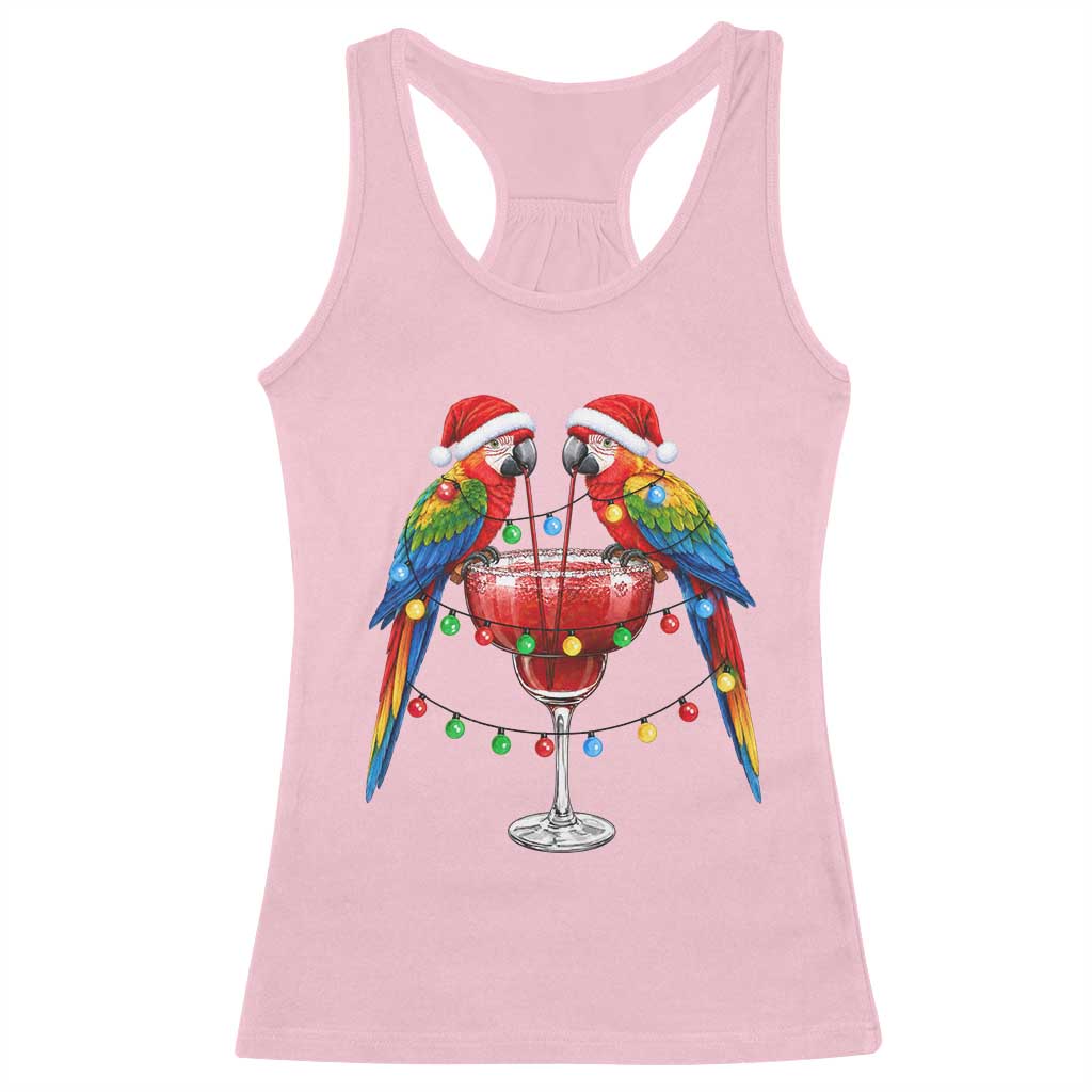 Christmas In July Parrots Racerback Tank Top Summer Beach Party Gift TS12 Light Pink Print Your Wear