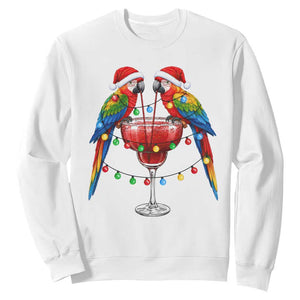 Christmas In July Parrots Sweatshirt Summer Beach Party Gift TS12 White Print Your Wear