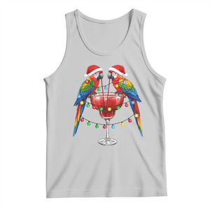 Christmas In July Parrots Tank Top Summer Beach Party Gift TS12 Ash Print Your Wear