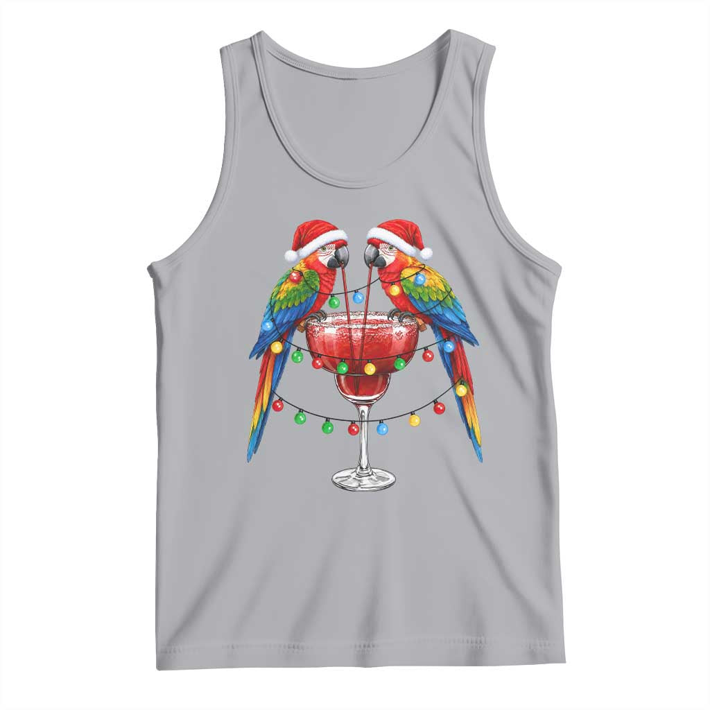 Christmas In July Parrots Tank Top Summer Beach Party Gift TS12 Athletic Heather Print Your Wear