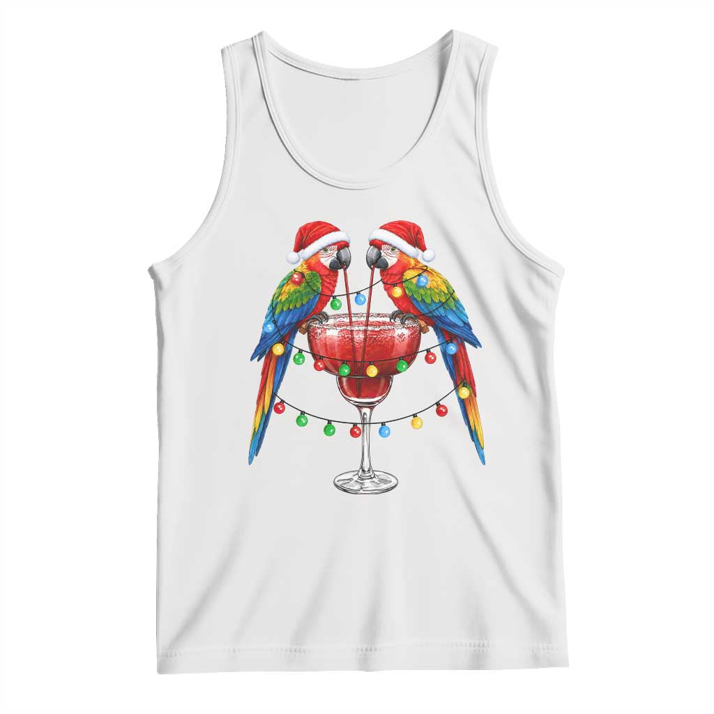 Christmas In July Parrots Tank Top Summer Beach Party Gift TS12 White Print Your Wear
