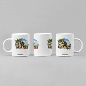 Funny Christmas In July Bigfoot Coffee Mug Tropical Vacation Graphic TS12 Print Your Wear